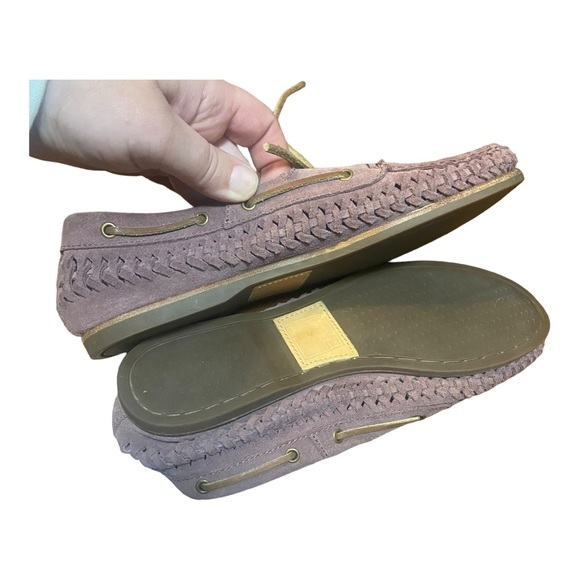Frye Quincy woven Boat 7M mauve - Picture 7 of 10